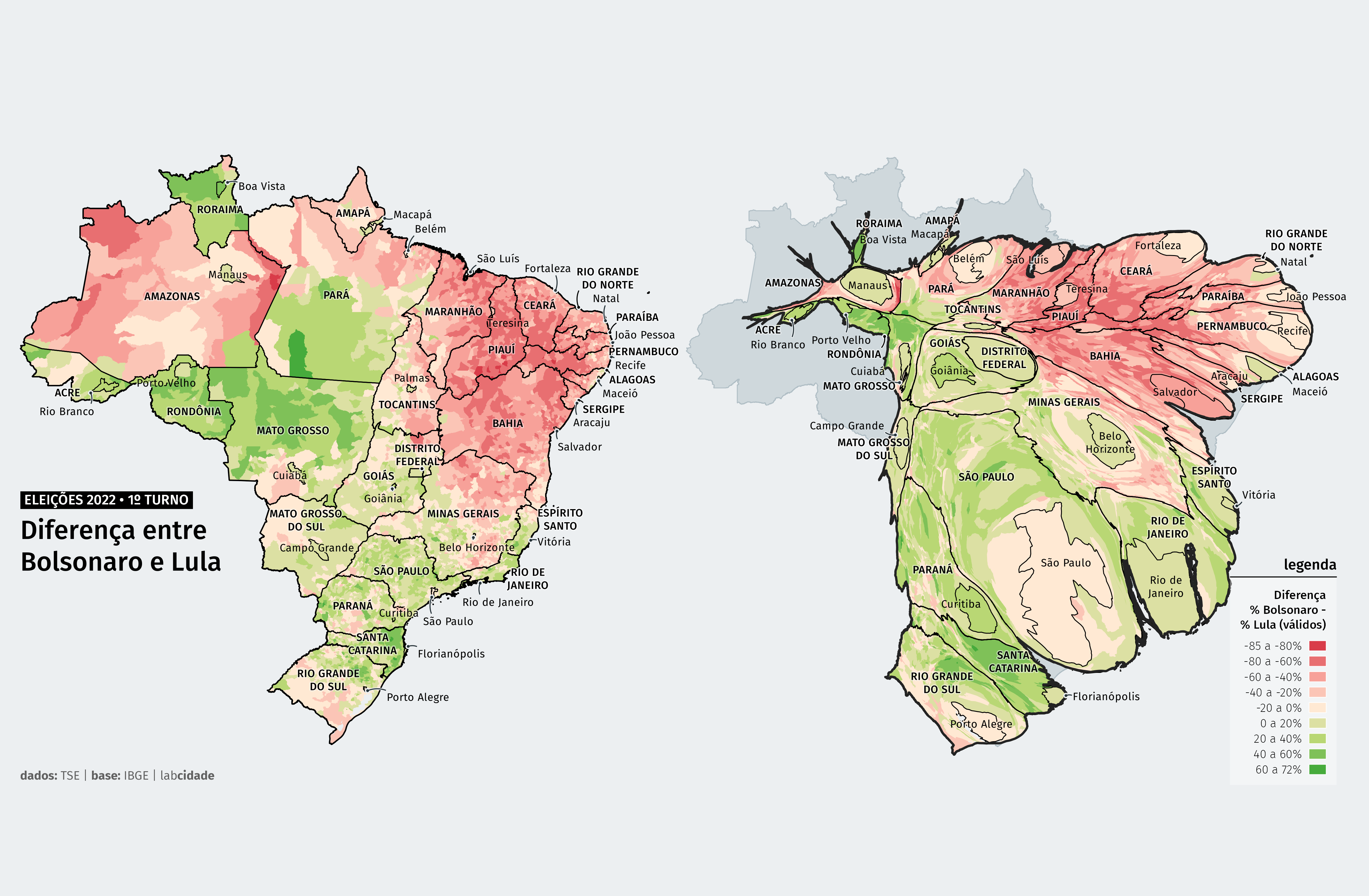 Mapa geográfico representando os distritos de Portugal. Os